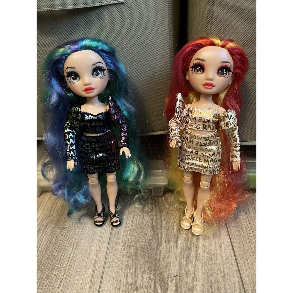 Rainbow High Dolls Twins Holly & Laurel De’Vious Clothes Shoes Outfit